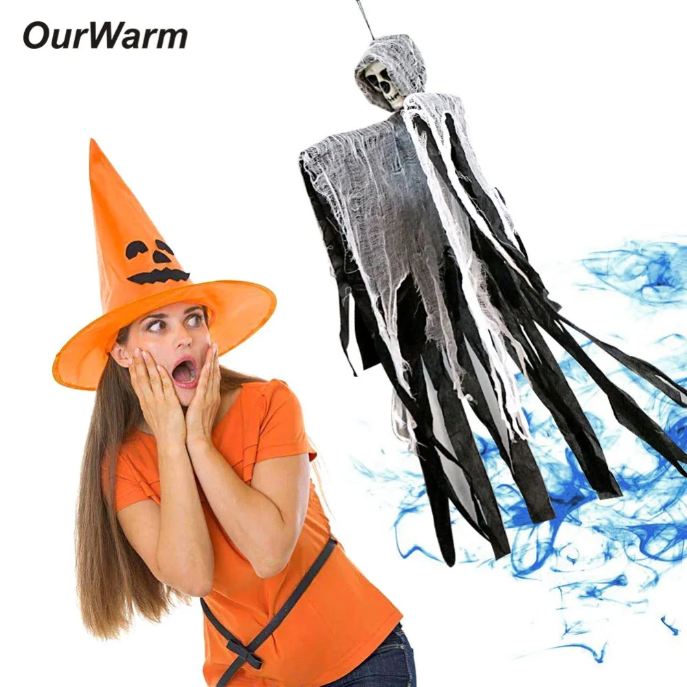 OurWarm 100*60 см Хэллоуин подвесной призрак украшения сделай сам страшный