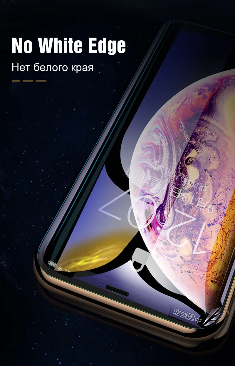 TOMKAS 6D Защитное стекло для iPhone 7 6 XS Max защита экрана полное покрытие изогнутое стекло для iPhone 6 s 7 8 Plus X 10 XR
