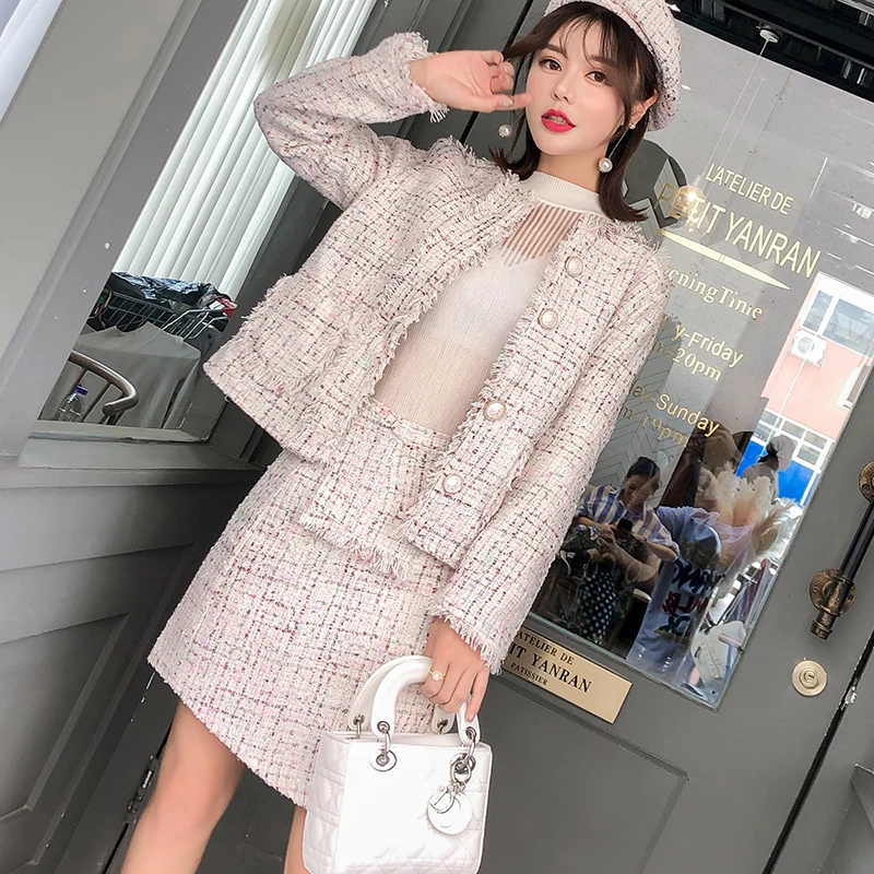 Модные ботинки из органической кожи Комплект 2 предметов Для женщин Твидовые