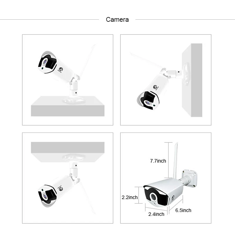 JOOAN 8-канальный P2P Cloud HD 1080P NVR с 4 светодиодными инфракрасными светодиодами IP66