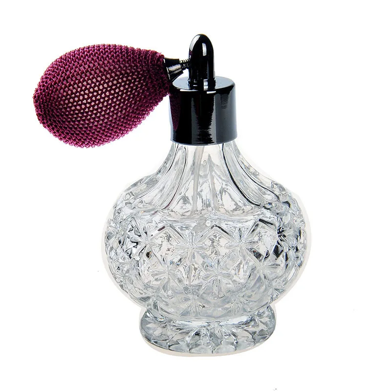 Винтажная кристальная бутылка для парфюмерии 80 мл спрей распылитель красное