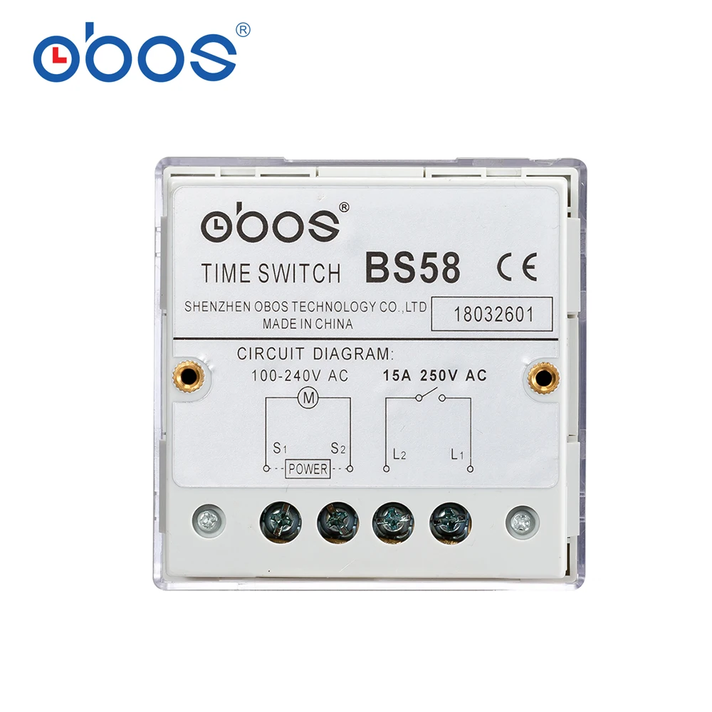 Таймер BS58 маленькая панель типа AC110V~ 240V 16A цикл работы каждый день