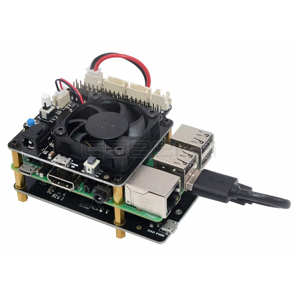 Geeekipi X870 M.2 NVMe SSD Расширительная плата щитка 2280/2260/2242/2230 для Raspberry Pi 1 Модель B+/2/3/3+/4 B ROCK64 Banana Pi