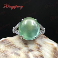 925 sterling silver with 100 natural female grape stone ring full moist a birthday present green gems