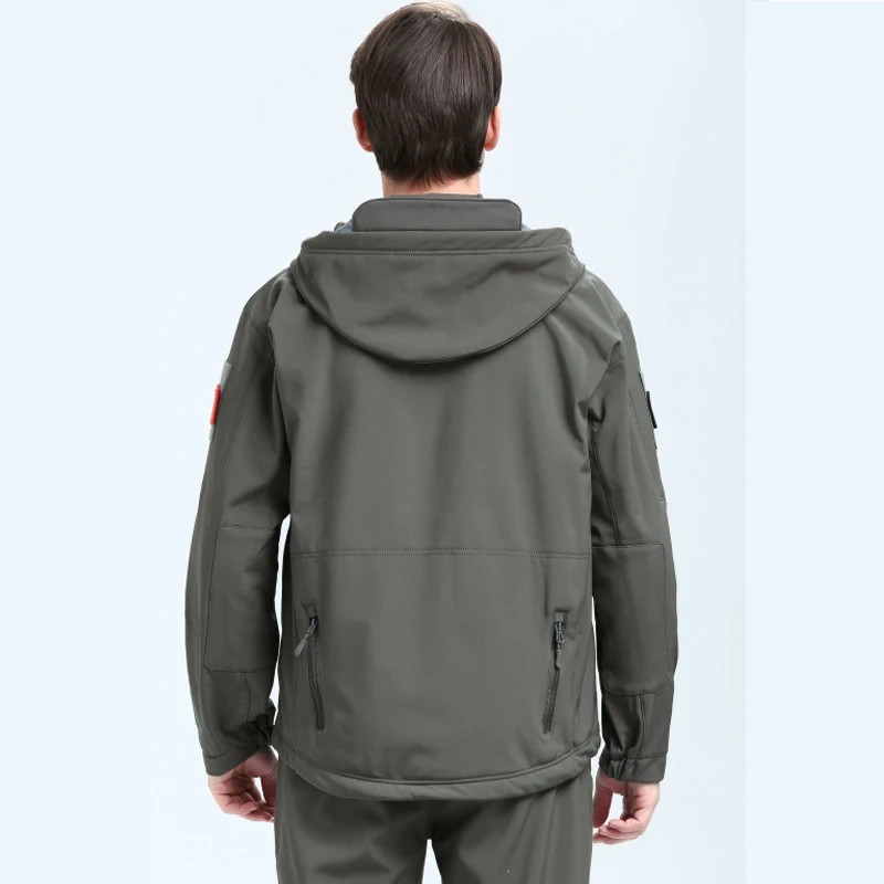 Lurker Shark Soft Shell Военная тактическая куртка Для мужчин Водонепроницаемый ветрозащитная куртка-штормовка для девочек с камуфляжным принтом флисовый плащ с капюшоном куртка SWAT