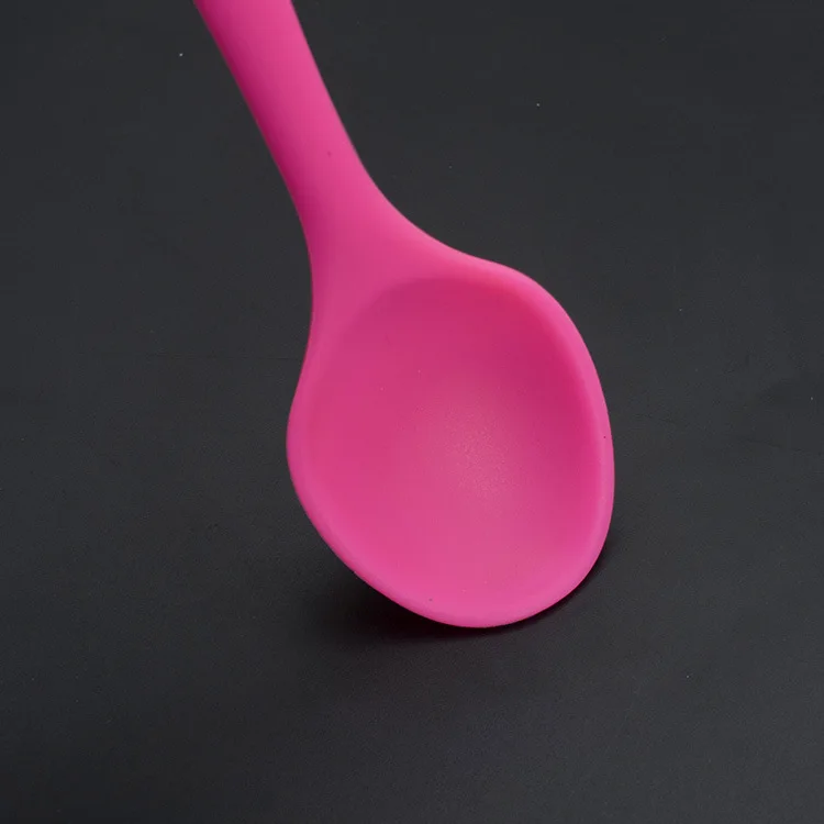 Tableware Spoons Creative Silicone Mini Spoons High Temperature Resistant Silicone Spoons Safety silica Gel