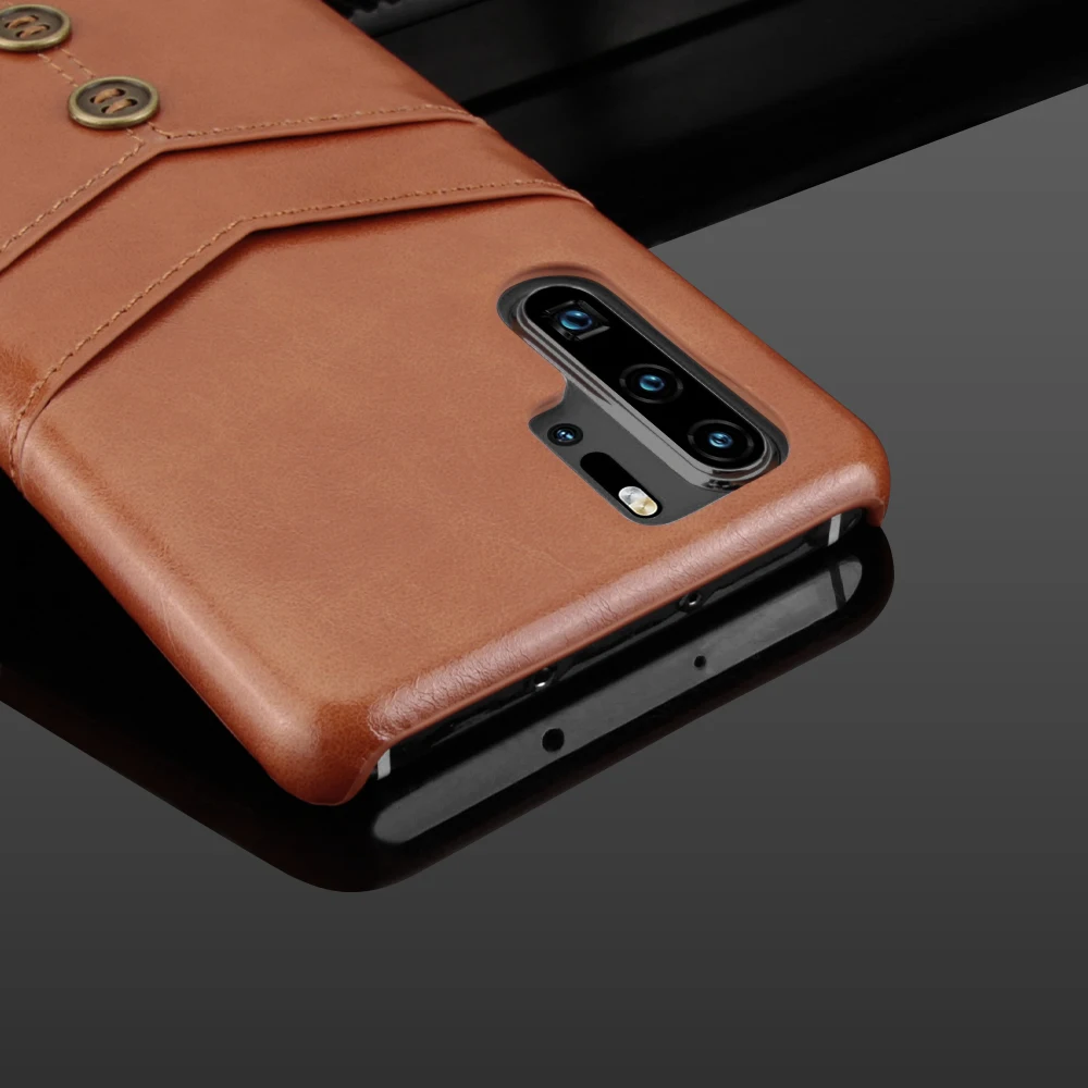 Кожаный чехол-бумажник с масляным воском для huawei p20 pro p30 lite mate 20 pro, два отделения для карт, защитная задняя крышка для mate20 lite Capa