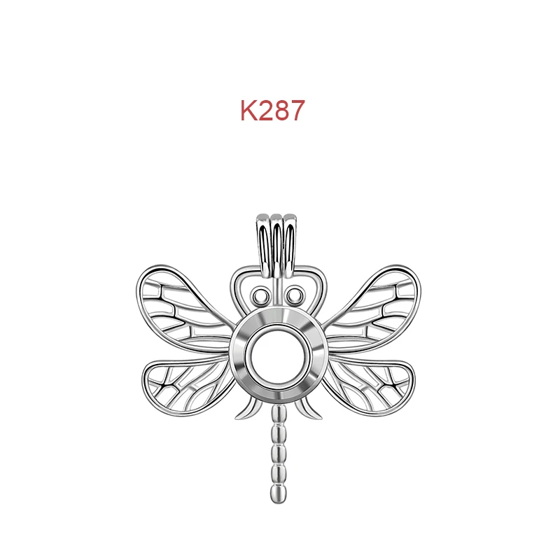 K287N08 EUDORA жемчужная клетка серебряный цвет медальон ароматерапия с парфюмом эфирное масло диффузор ожерелье 8 мм медальон кулон для DIY ювелирных изделий - Окраска металла: K287N08