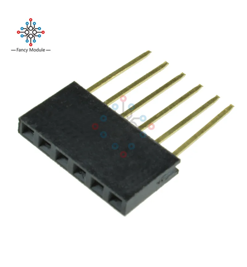 10 шт. 6 штифтов 2 54 мм штабелируемые длинные ножки Femal Header для Arduino Shield|header long|header