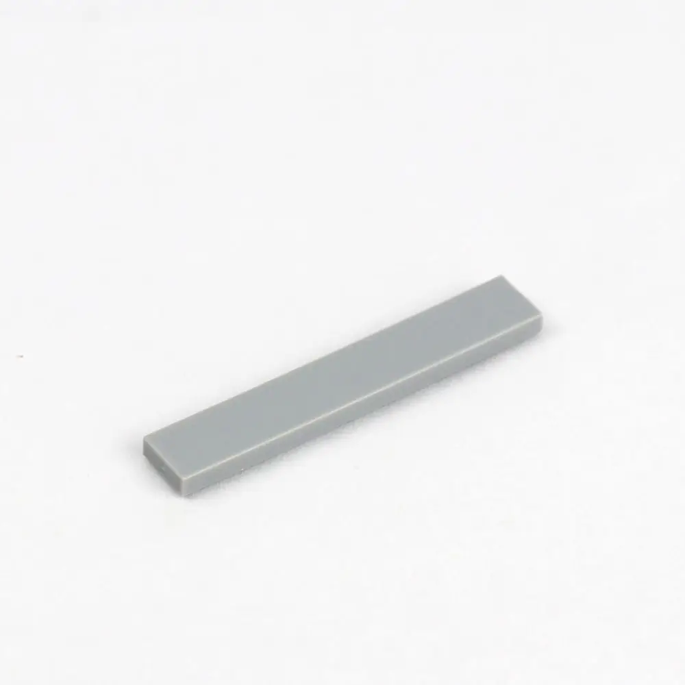 200 шт./лот плоская плитка 1x6 с пазами DIY строительные игрушки блоки гладкая отделка