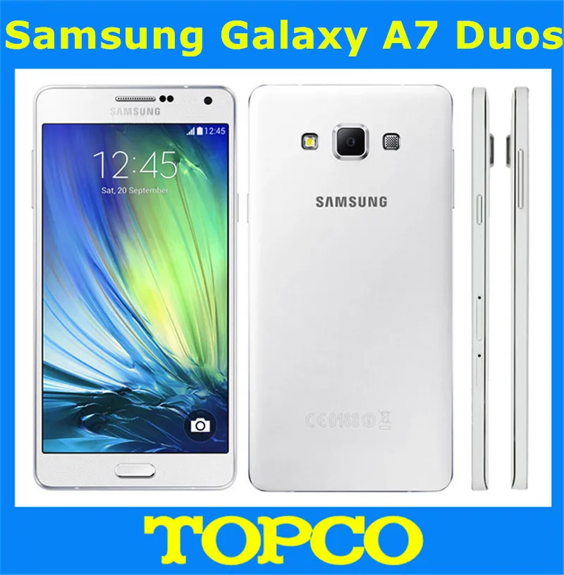Оригинальный разблокированный мобильный телефон samsung Galaxy A7 Duos 4G GSM Android две sim
