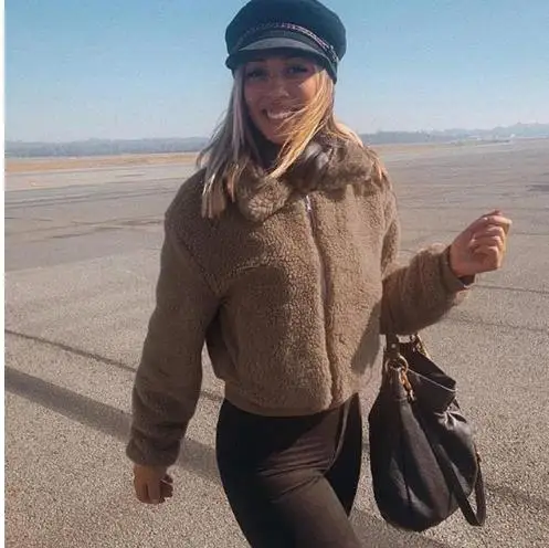 style4 Искусственная куртка, пальто для женщин на осень и зиму, теплое толстое плюшевое пальто, женское повседневное пальто, верхняя одежда большого размера - Цвет: style4