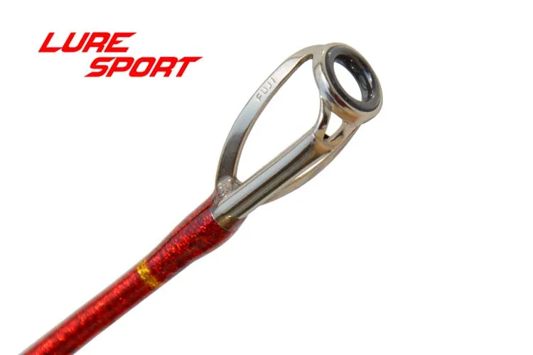 LURESPORT 2,1 м удилище для ловли на блесну FUJI Sic направляющая алюминиевая ручка цельное стекло пустой FUJI резиновый приклад глубоководная лодка стержень 1,5 секция