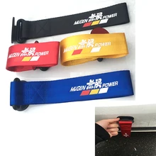Mugen JDM Гоночный стиль буксировочный трос нейлоновый декоративный прицеп буксировочные тросы гоночный автомобиль Универсальный Буксировочный глаз буксировочный ремень бампер наклейка