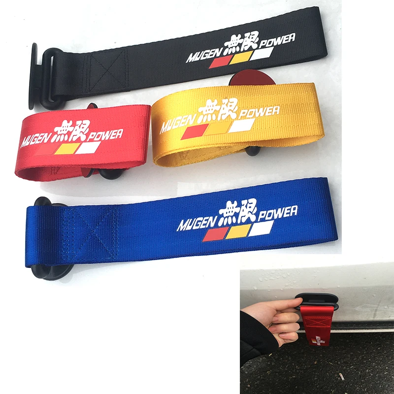 Новый нейлоновый буксировочный трос Mugen JDM В гоночном стиле для украшения