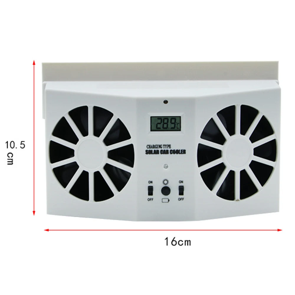 Мини-кондиционер для автомобиля вентилятор на солнечных батареях автомобильный