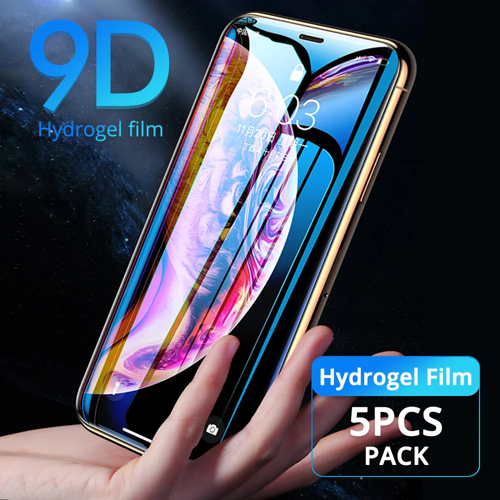 5 шт./лот мягкая Гидрогелевая пленка для Apple iPhone 11 PRO X XR XS Max Защита экрана 6 6s 7 8