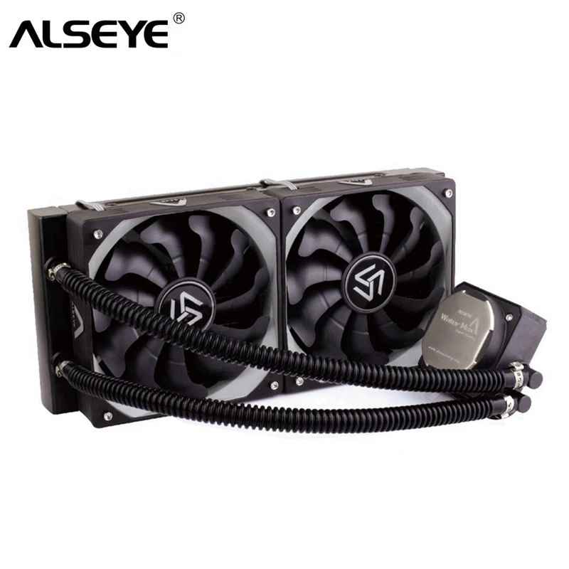 

ALSEYE Water Cooler for CPU TDP 320W Dual PWM 120mm fan Processor Water Cooling for LGA115x/1366/2011/AM2/AM3