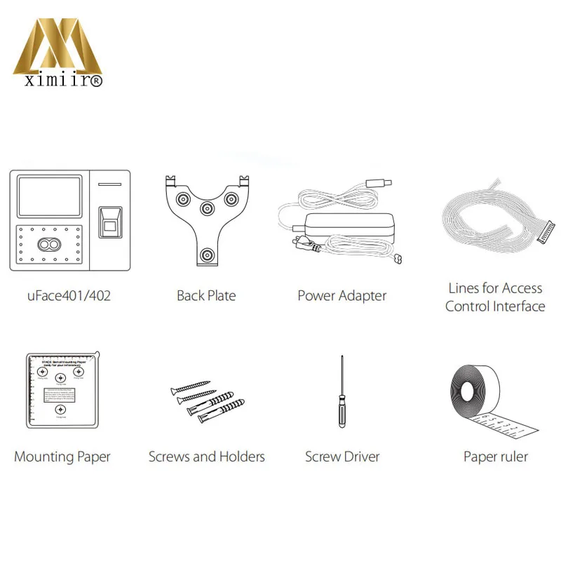 Биометрическое лицо контроль времени и доступа с считывателем отпечатков