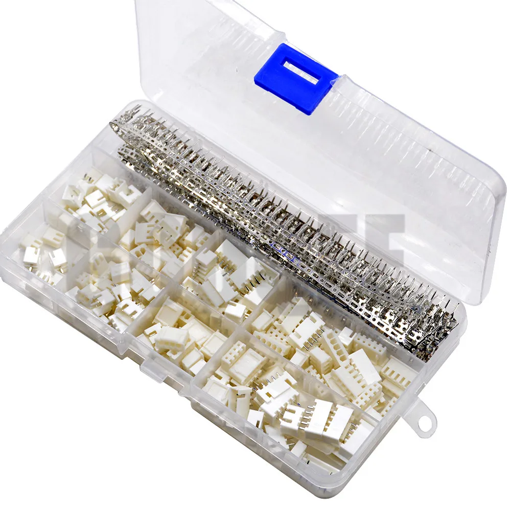 

560PCS XH 2.54 2P 3P 4P 5Pin 2.54mm Pitch Terminal Kit Housing Pin Header JST Connector Wire Connectors Adapter XH Kits XH2.54mm