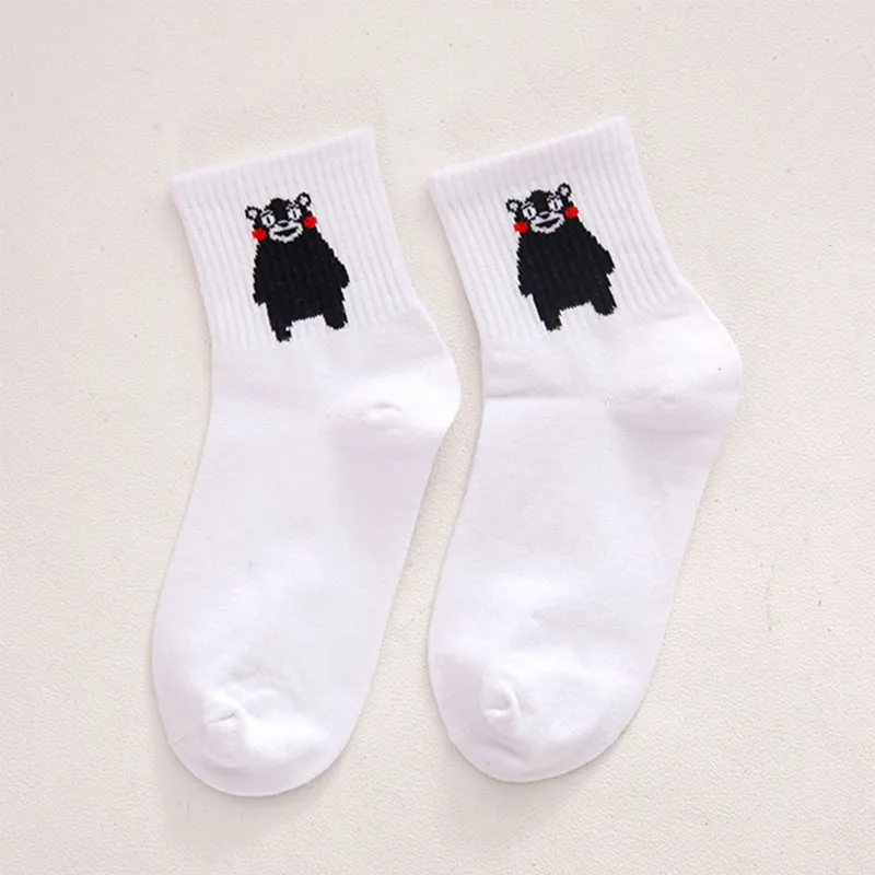 8 Женские носки с героями мультфильмов, хлопковые носки Harajuku, женские милые носки унисекс для скейтбординга, хипстерские модные носки с животным принтом - Цвет: 8