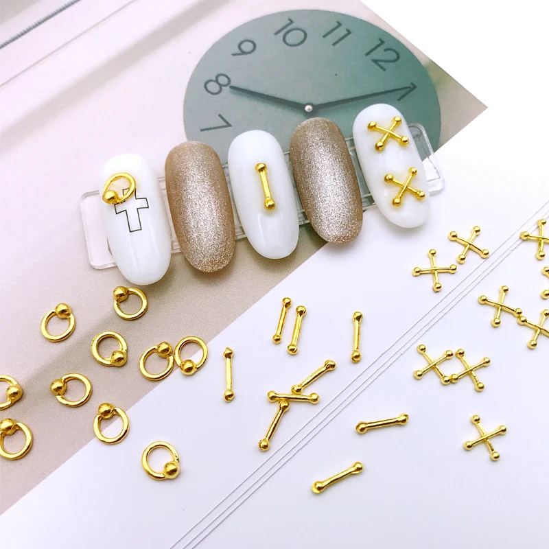 Модные металлические аксессуары для дизайна ногтей украшения девочек