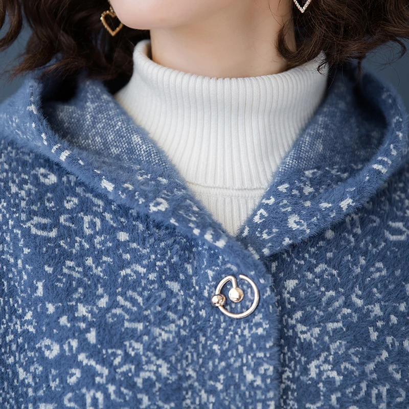 Брендовое Женское пальто с капюшоном Осеннее/зимнее яркое рукавом