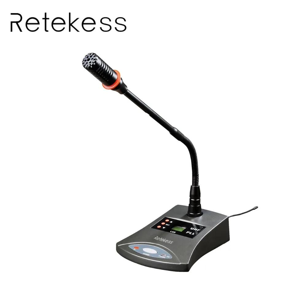 Беспроводная Конференц система Retekess T124 RF синхронный пол/поддержка микрофона