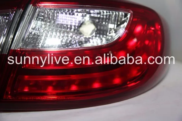 Для hyundai Santa Fe светодиодный задний светильник для hyundai 2007-2012 год красный белый цвет LF