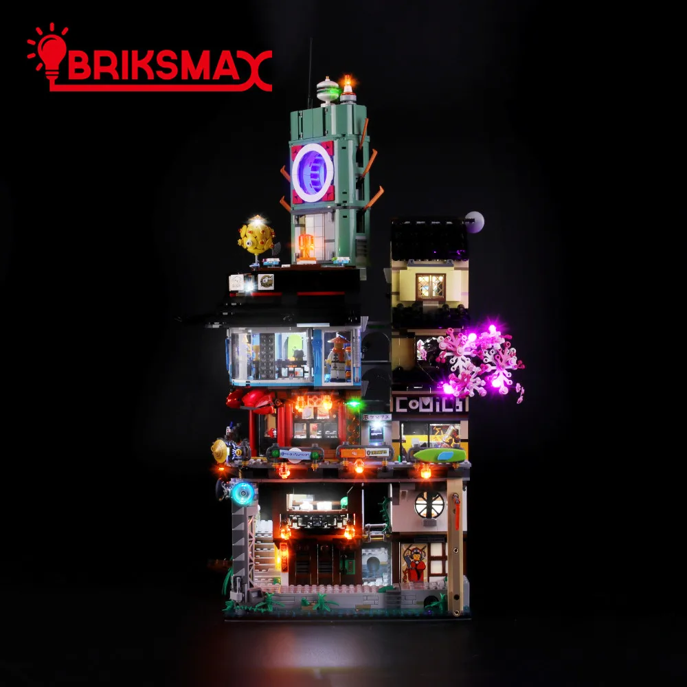 BriksMax комплект освещения для 70620 город ниндзя строительные блоки(не включая модель