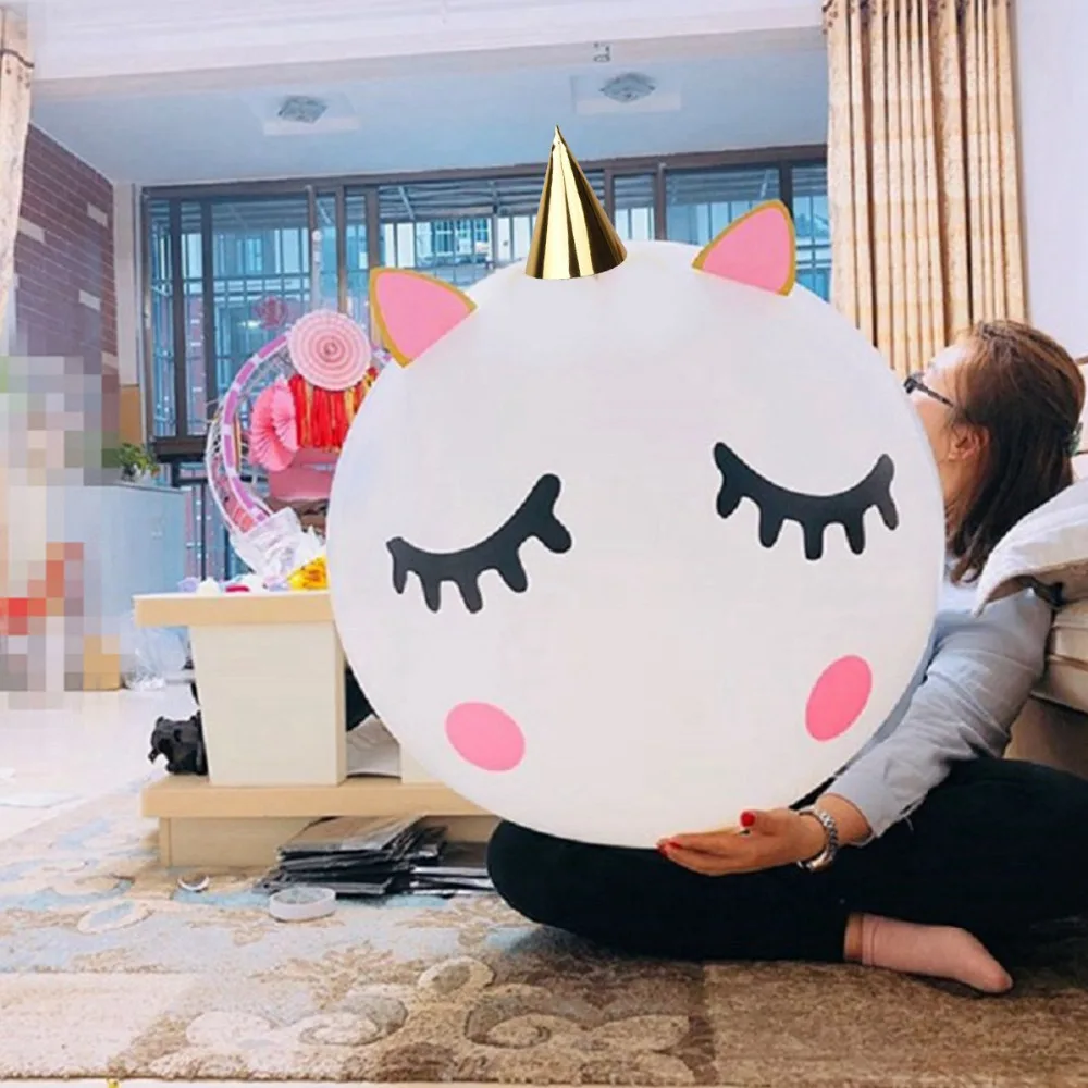 DIY Розовый Единорог Вечеринка воздушные шары воздушный шар День Рождения