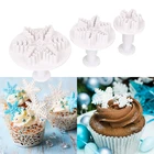 Рождественская Снежинка, форма для помадки, Пластиковая форма для тортапеченья, форма для помадки