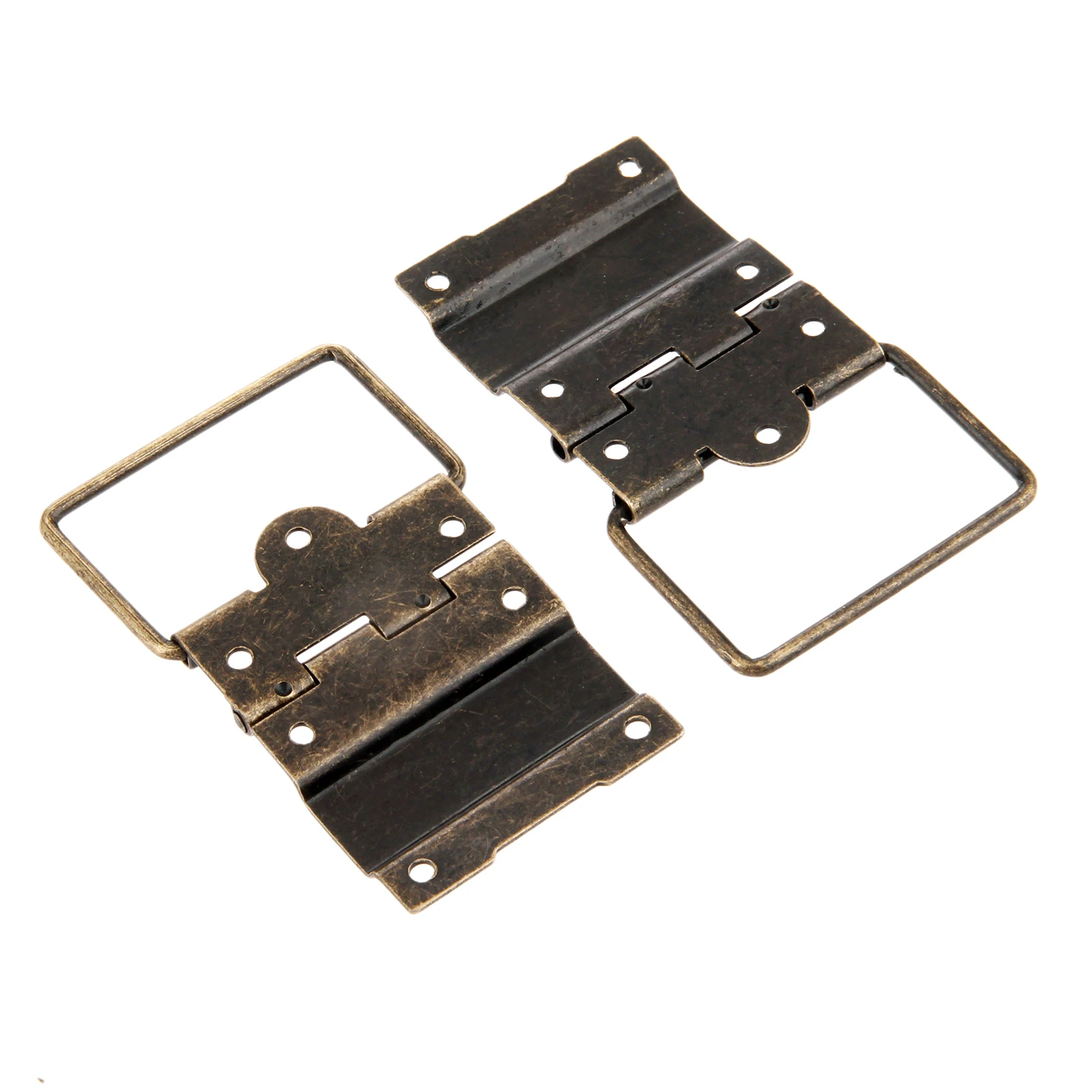 DRELD 2Pcs 41*52MM Antique Cabinet Hinges Furniture Accessories Door Drawer Jewellery Box For Hardware | Обустройство дома