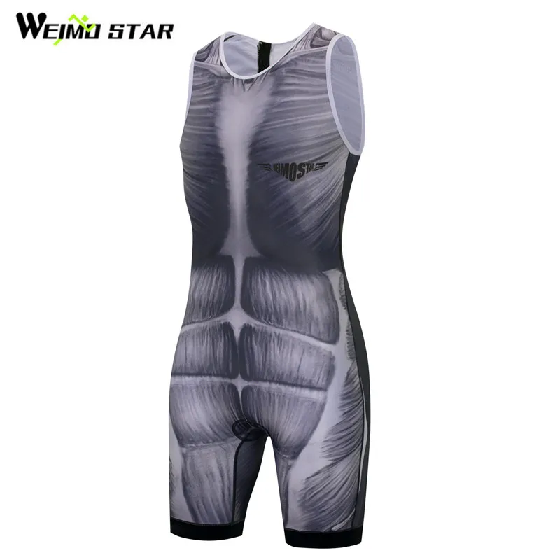 

Weimostar Triathlon Cycling Jersey Set Men Summer Sleeveless Bicycle Cycling Clothing Quick Dry MTB One Piece Cycling Skinsuit