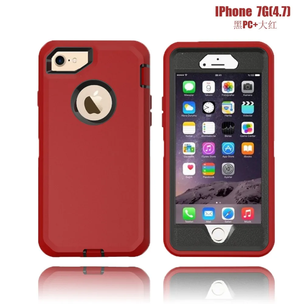 Defender Case For iPhone7 6 Plus 8 plus PC+ Silicone TPU Military Anti Shock Camouflage Armor Case For iPhoneX Max XR 11Pro Max
