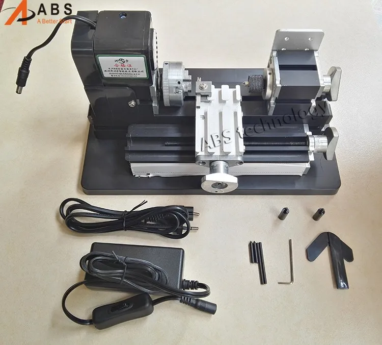 Мини токарный станок Z20002M металлический 24 Вт 20 000 об/мин мотор мини для студентов