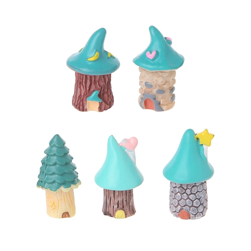 Домик из полимерной глины 1 шт. миниатюры для сказочного сада микро дом