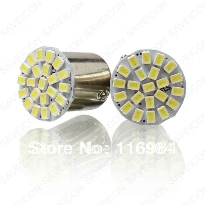 2 шт. автомобильный Стайлинг 1156 1157 P21/5W BAY15D 22 SMD 3014 Светодиодный автомобильные ДХО