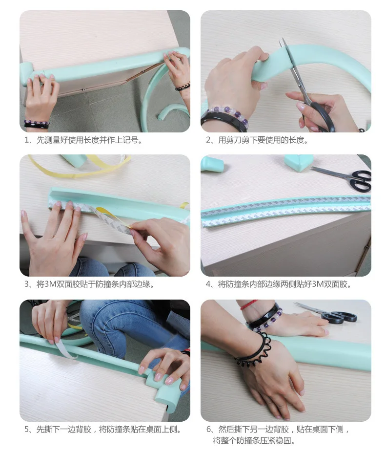 2 м бампер полосы толщиной углу протектор блокаторы Дверные рамы для ребенка