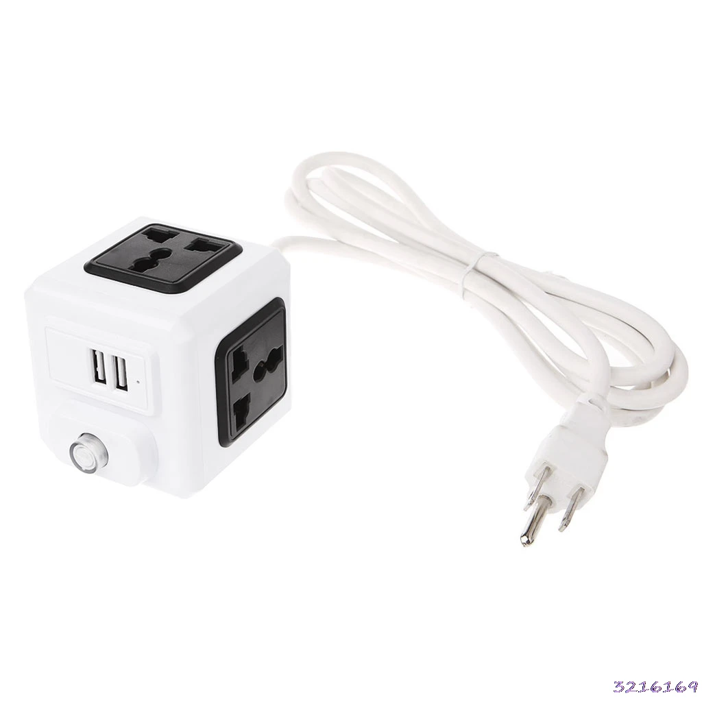 Умный дом Cube EU/US/UK Plug 4 Внешний адаптер-удлинитель универсальная розетка-38