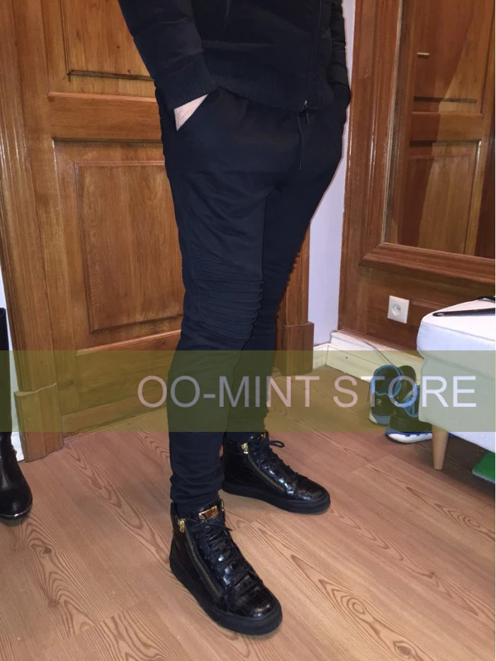 Модные байкерские джоггеры Slim Fit Тощий пот брюки для девочек дамские шаровары