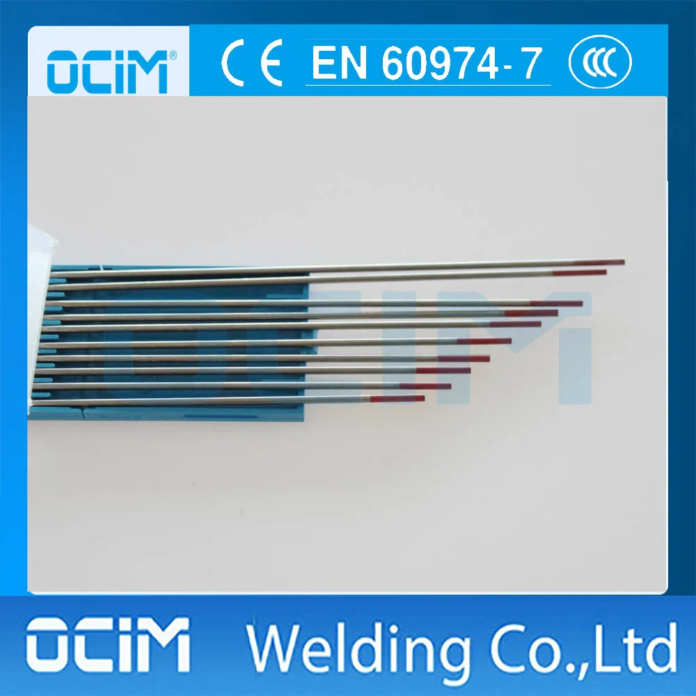 

10PCS/LOT WT20 Tungsten Electrode Red Colour 2.0*175mm Ground Finish Kit For TIG Welding