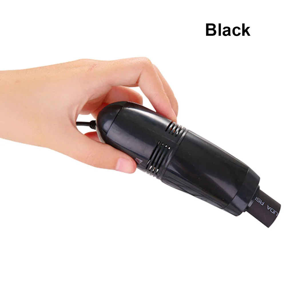 Black Новая мода мини компьютер пылесос USB клавиатура очиститель ПК ЩЕТКА для ноутбука пылеочиститель комплект для ноутбука Настольные компьютеры клавиатуры - Цвет: Black
