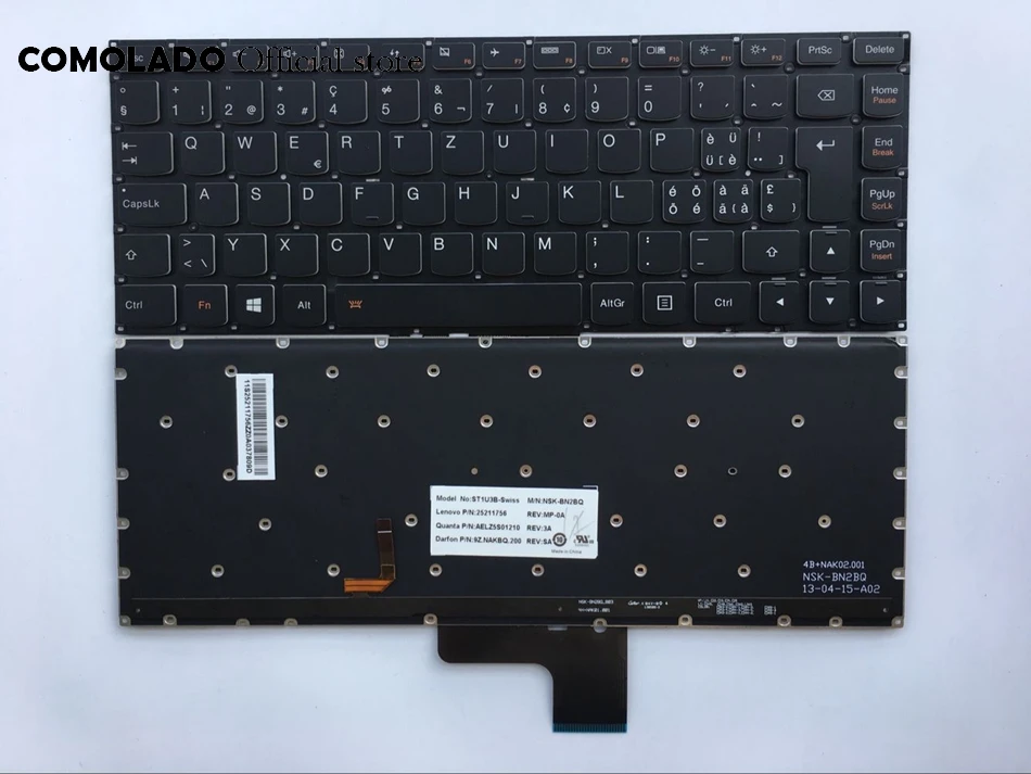 SW швейцарская клавиатура для Lenovo U330P U330 Touch U430P U430 с клавиатурой подсветкой
