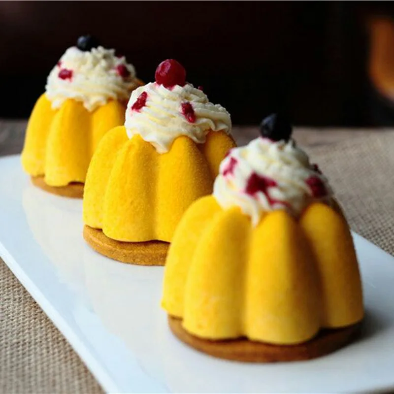 ASFULL 6 лепестковая силиконовая форма для выпечки пуддинг шоколадный мусс пироги