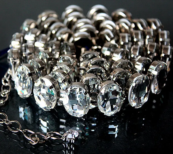 Супер Блестящий цепочка для живота Роскошная обувь с украшением в виде