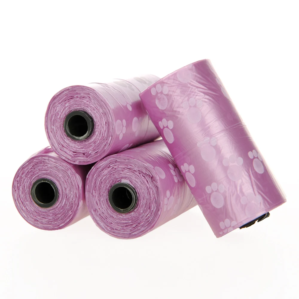 HOOPET мусорная сумка для домашних животных мусора собак и кошек 4 упаковки в мешок