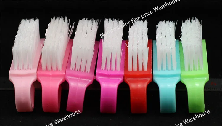 Щетка для очистки пыли дизайна ногтей инструмент среднего размера 4 ряда x 12