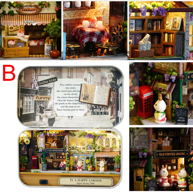 Домик для кукол в виде кролика мебель миниатюрные домики сделай сам миниатюрный