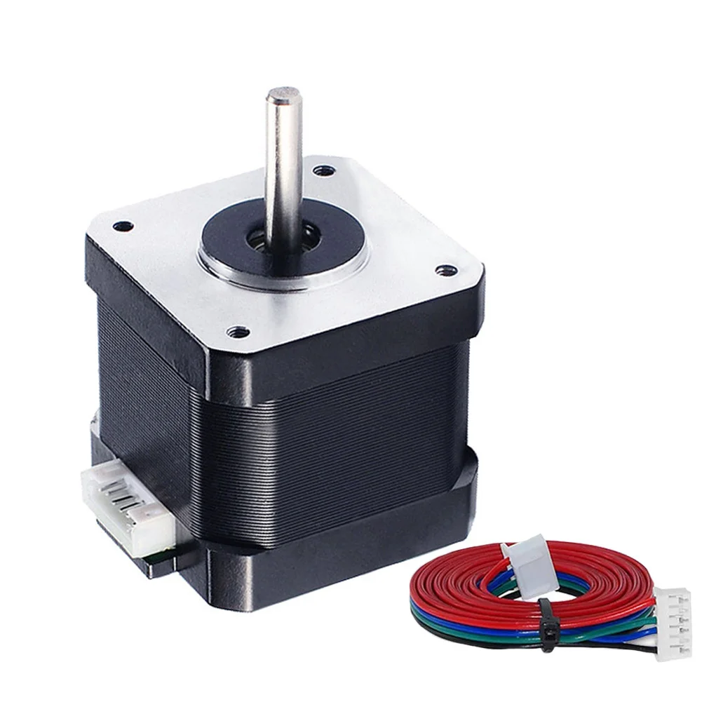 Router Energy Saving 42 Motor Nema17 Smooth Durable Single Shaft 3D Printer Parts High Torque With Wire 4 Lead Stepper | Обустройство